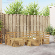 Set vanjskih sofa 7 kom. Bijela Poliester