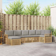 Set vanjskih sofa 6 pcs Bijela i svijetlosiva