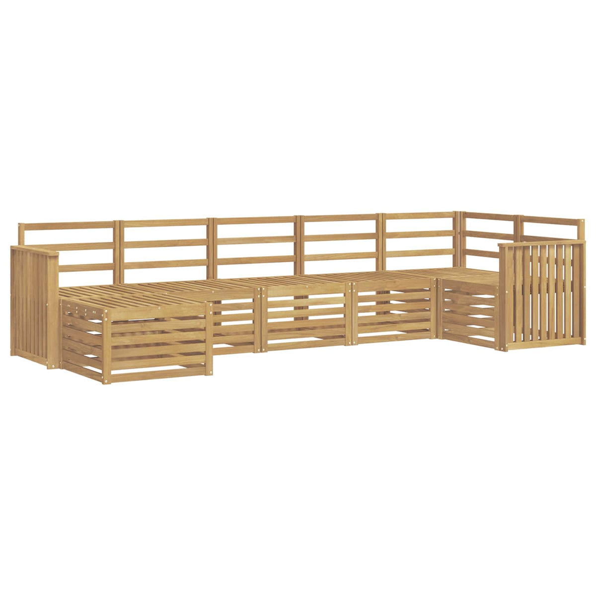 Set vanjskih sofa 7 kom. Bijela
