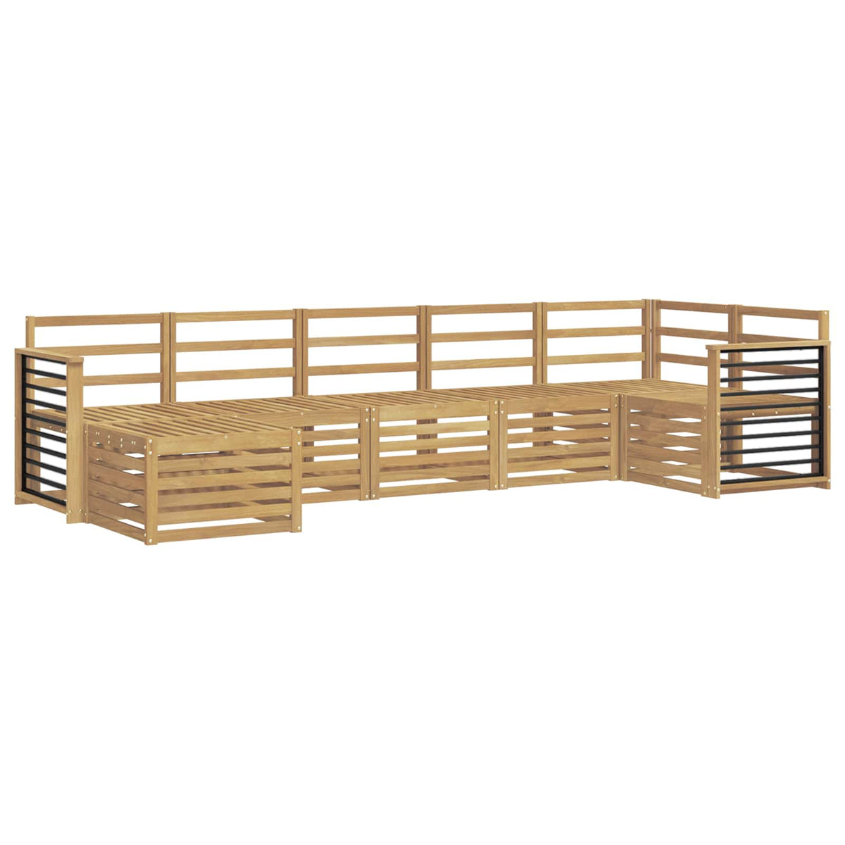 Set vanjskih sofa 7 kom. Bijela