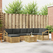Set vanjskih sofa 8 kom. Bijela i antracit Poliester