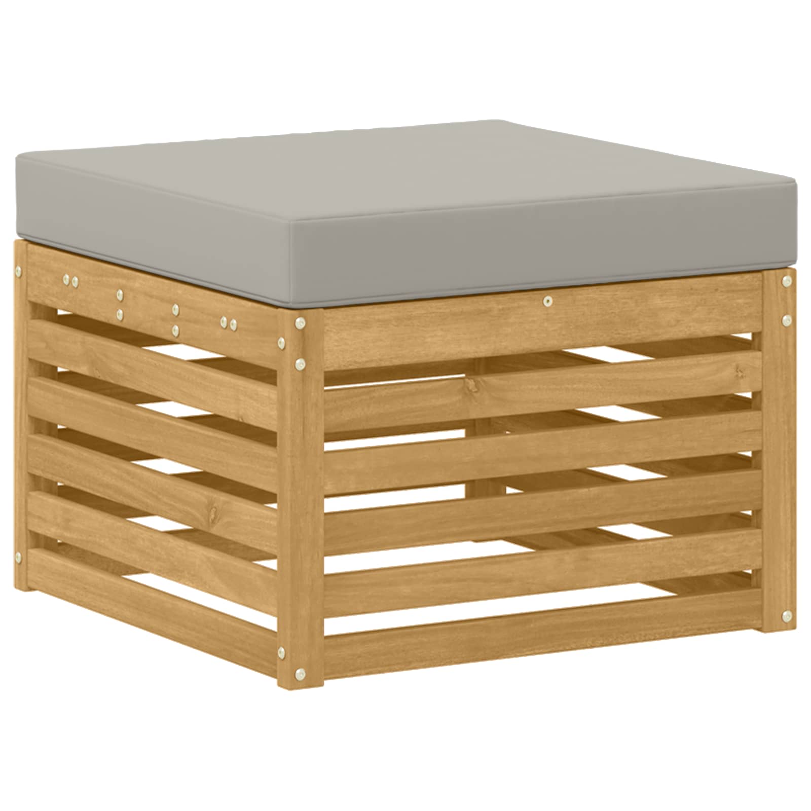 Set vanjskih sofa 5 pcs Bijela i svijetlosiva