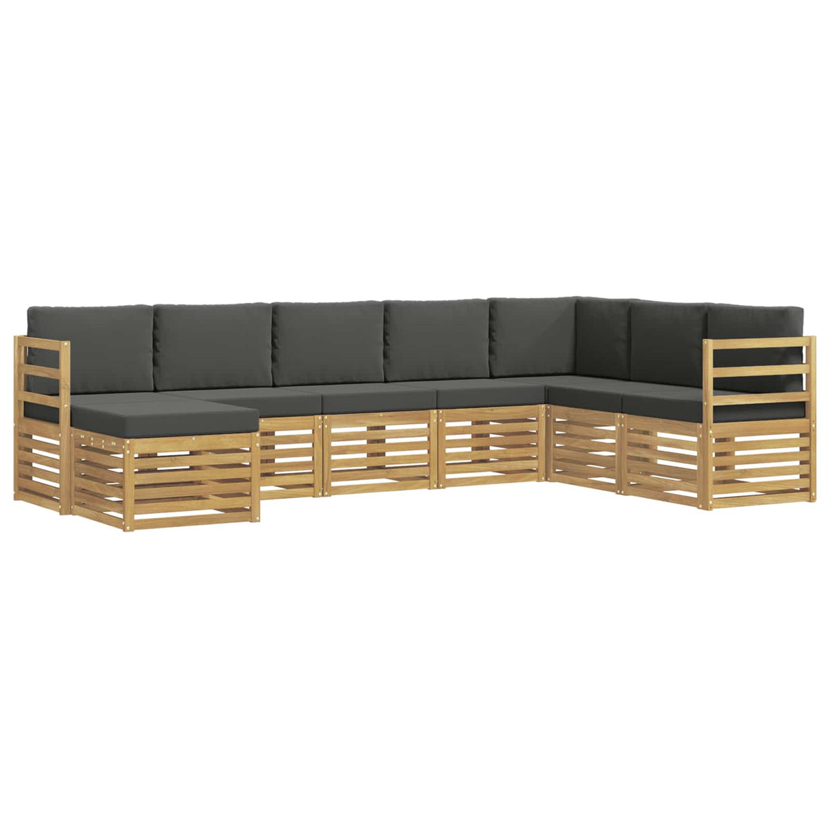 Set vanjskih sofa 8 pcs Bijela i antracit 304 x 185,5 x 73 cm