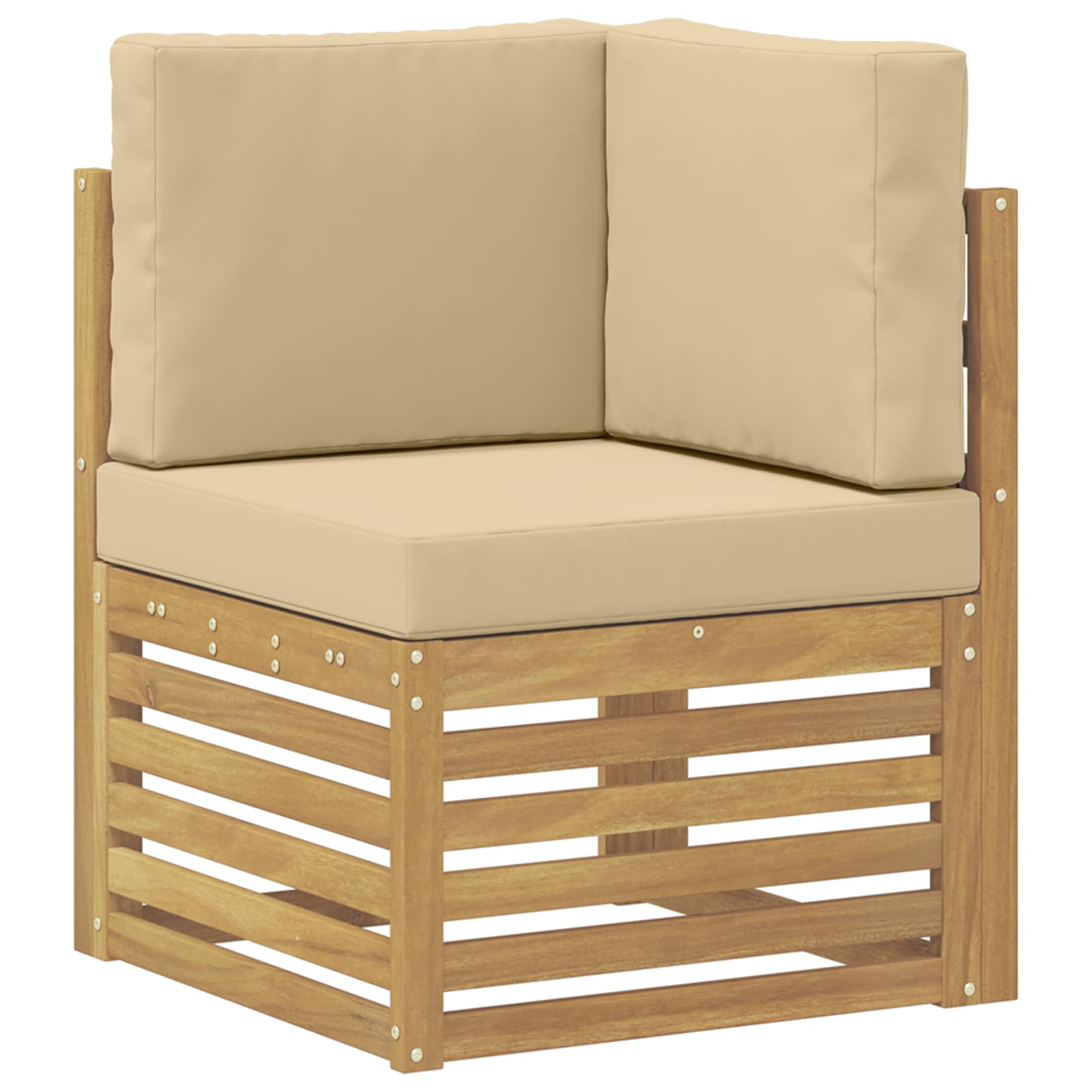 Set vanjskih sofa 8 pcs Bijela i bež 304 x 185,5 x 73 cm