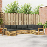 Set vanjskih sofa 8 pcs Bijela i antracit 306 x 187,5 x 73 cm