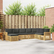 Set vanjskih sofa 8 pcs Bijela i antracit 310 x 191,5 x 73 cm
