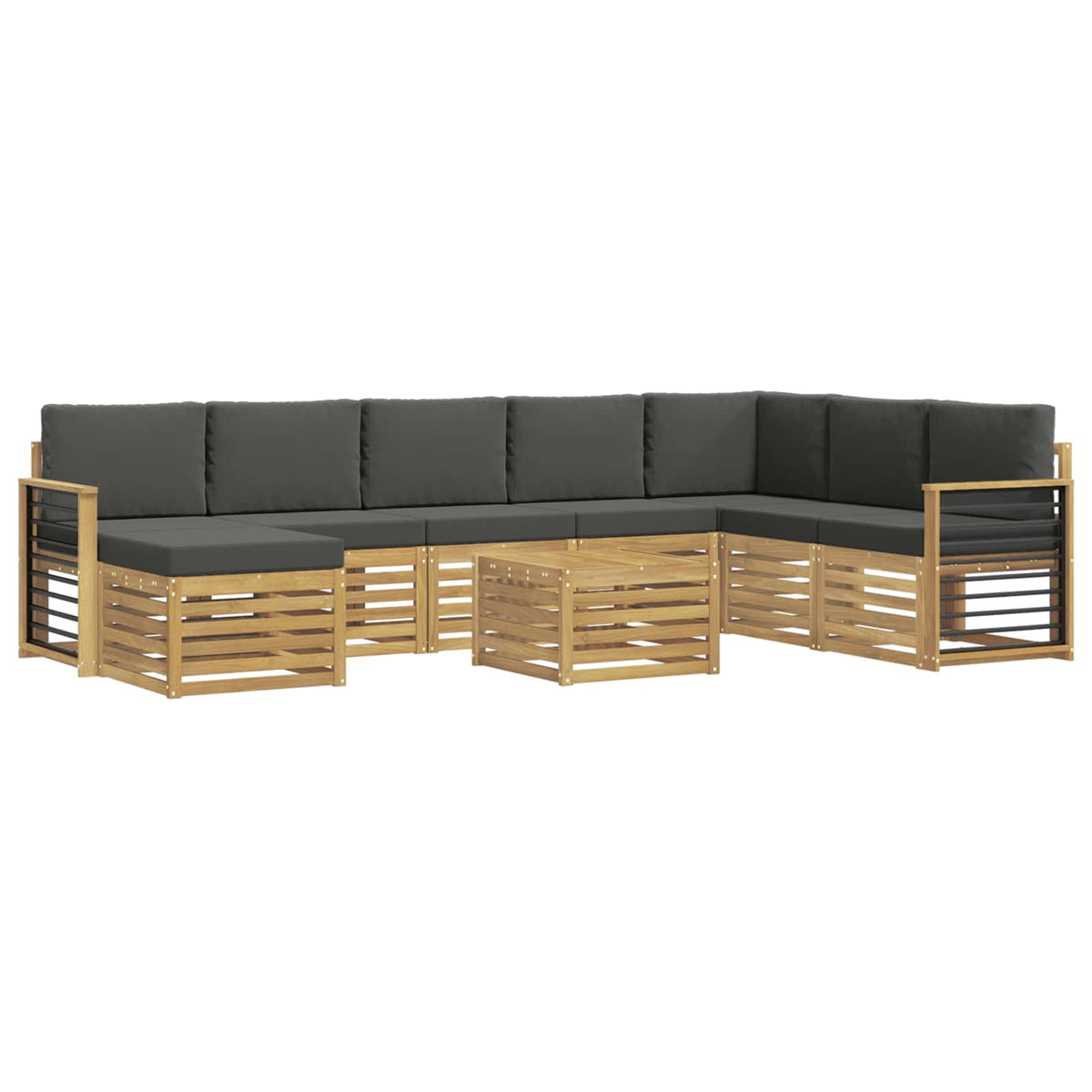 Setovi sofa Čvrsto drvo akacije