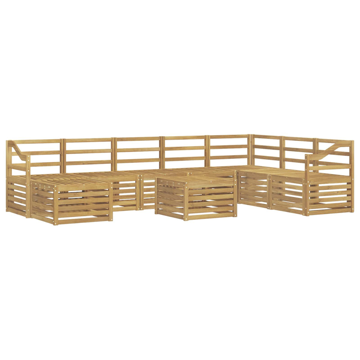 Setovi sofa Čvrsto drvo akacije