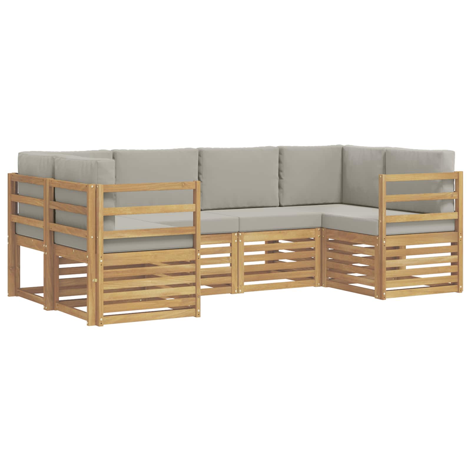 Sekcijska garnitura 6 pcs Bijela i svjetlosiva