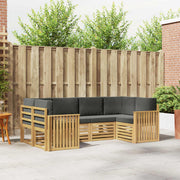 Set vanjskih sofa 6 pcs Bijela i antracit 245 x 128,5 x 73 cm