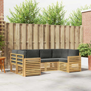 Set vanjskih sofa 6 pcs Bijela i antracit 245 x 132,5 x 73 cm