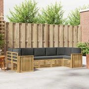 Set vanjskih sofa 7 pcs Bijela i antracit 304 x 128,5 x 73 cm