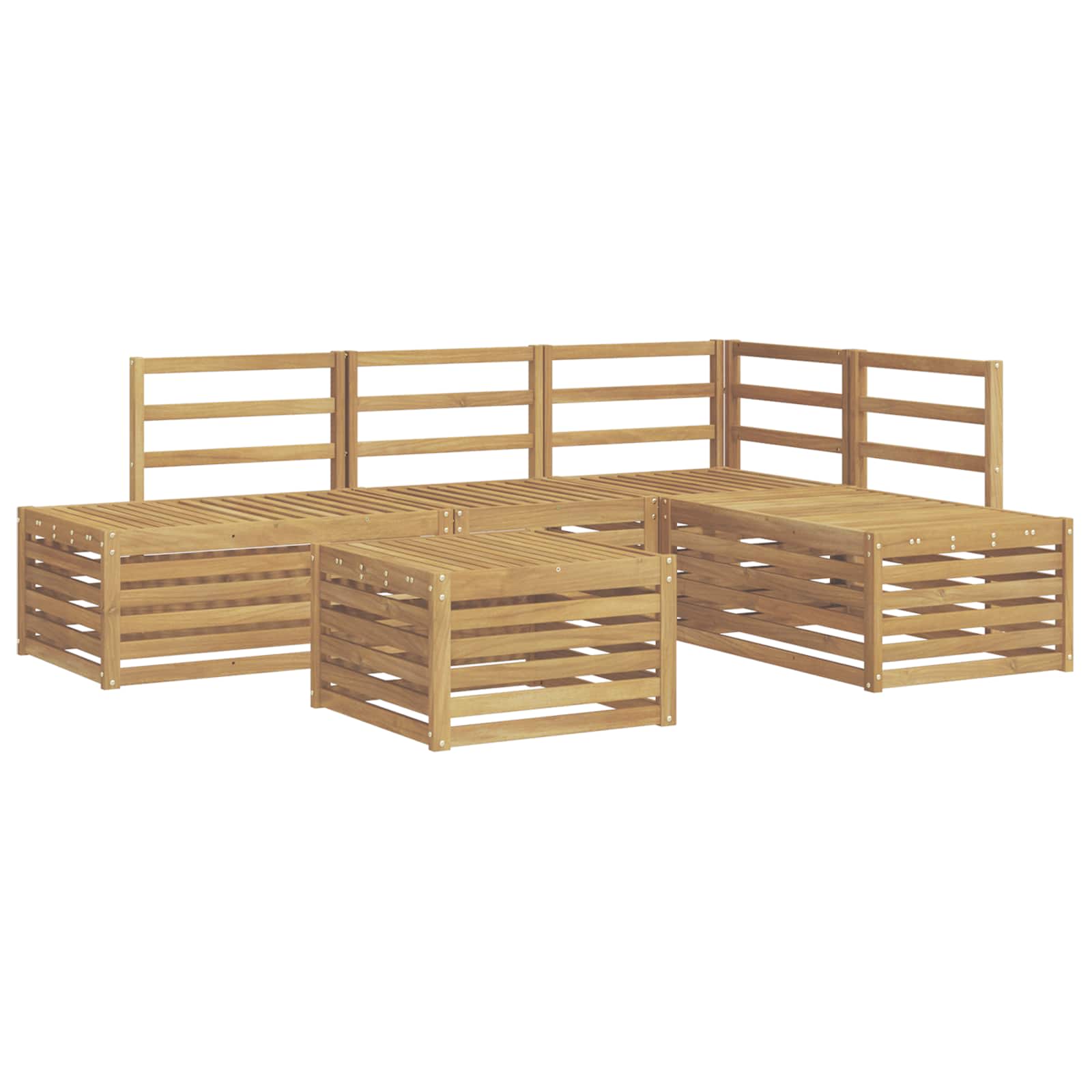 Set vanjskih sofa 5 Komad Bijela