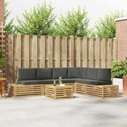 7 pcs Set vanjskih sofa Poliester Bijela i antracit