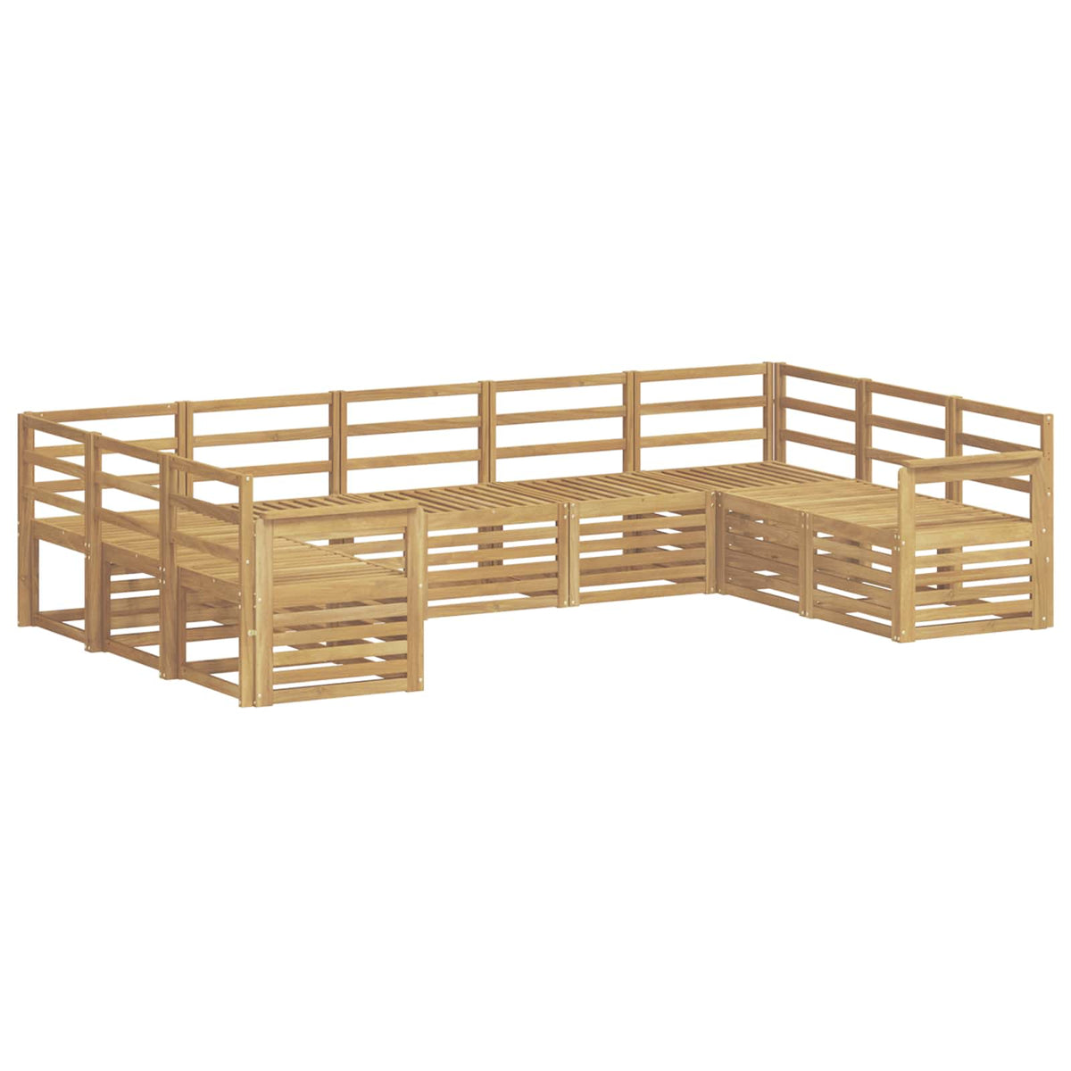 Setovi sofa Čvrsto drvo akacije
