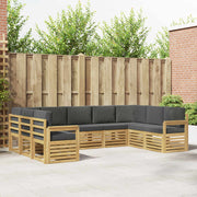 Set vanjskih sofa 7 pcs Bijela i Antracit 304 x 128,5 x 73 cm