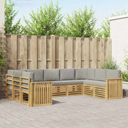 Setovi sofa Čvrsto drvo akacije Smeđa 304 x 187.5 x 73 cm