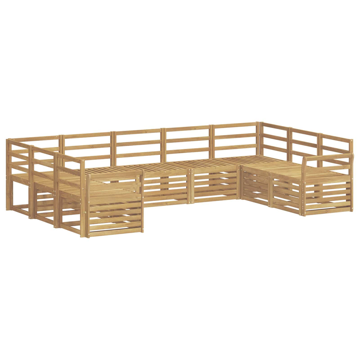 Setovi sofa Čvrsto drvo akacije