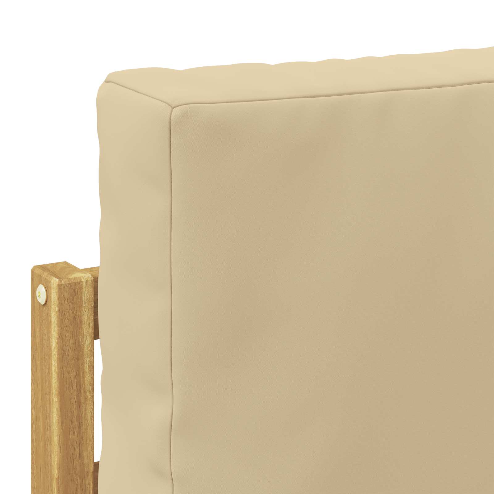 Set vanjskih sofa 10 kom. Bijela i bež Poliester