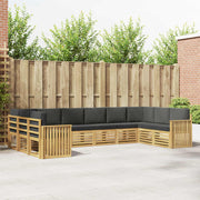 Set vanjskih sofa 10 pcs Bijela i antracit 363 x 187,5 x 73 cm