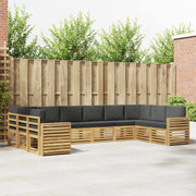 Set vanjskih sofa 10 pcs Bijela i antracit 363 x 191,5 x 73 cm