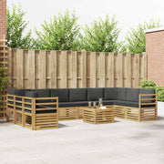 Set vanjskih sofa 8 pcs Bijela i Antracit 59 x 59 x 37 cm