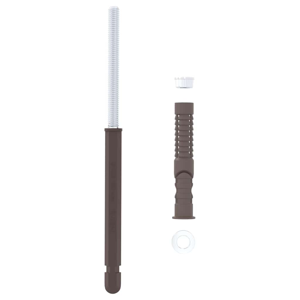 Podupirači za plutajuće police 12 pcs Bež Ø10 x 170 mm Čelik
