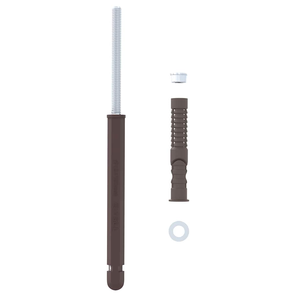 Podupirači za plutajuće police 12 pcs Bež Ø12 x 190 mm Čelik