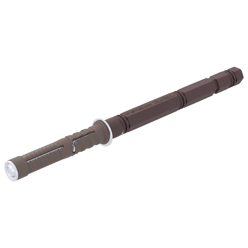 Podupirači za plutajuće police 12 pcs Bež Ø14 x 210 mm Čelik