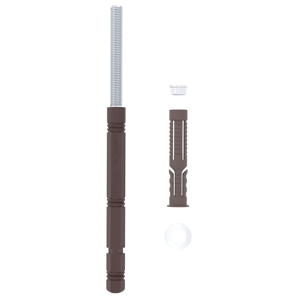 Podupirači za plutajuće police 12 pcs Bež Ø14 x 210 mm Čelik