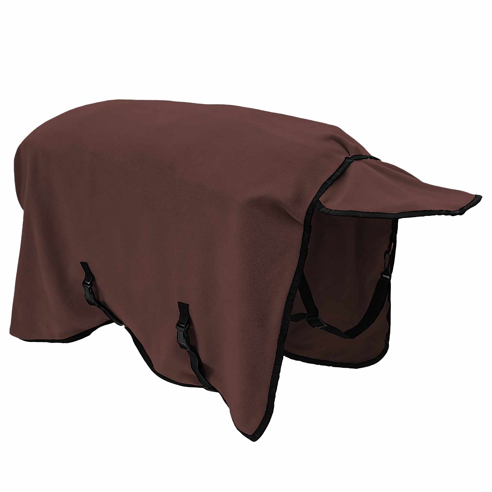 Pokrivač za konje Puni tamnosmeđi 75 cm Poliester