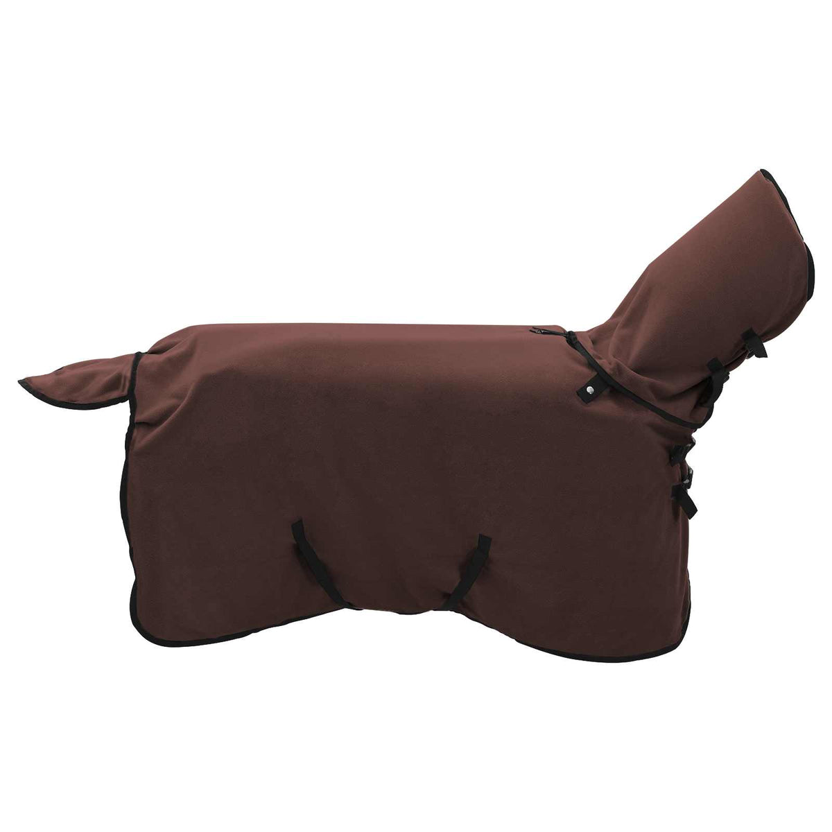 Pokrivač za konje Puni tamnosmeđi 75 cm Poliester