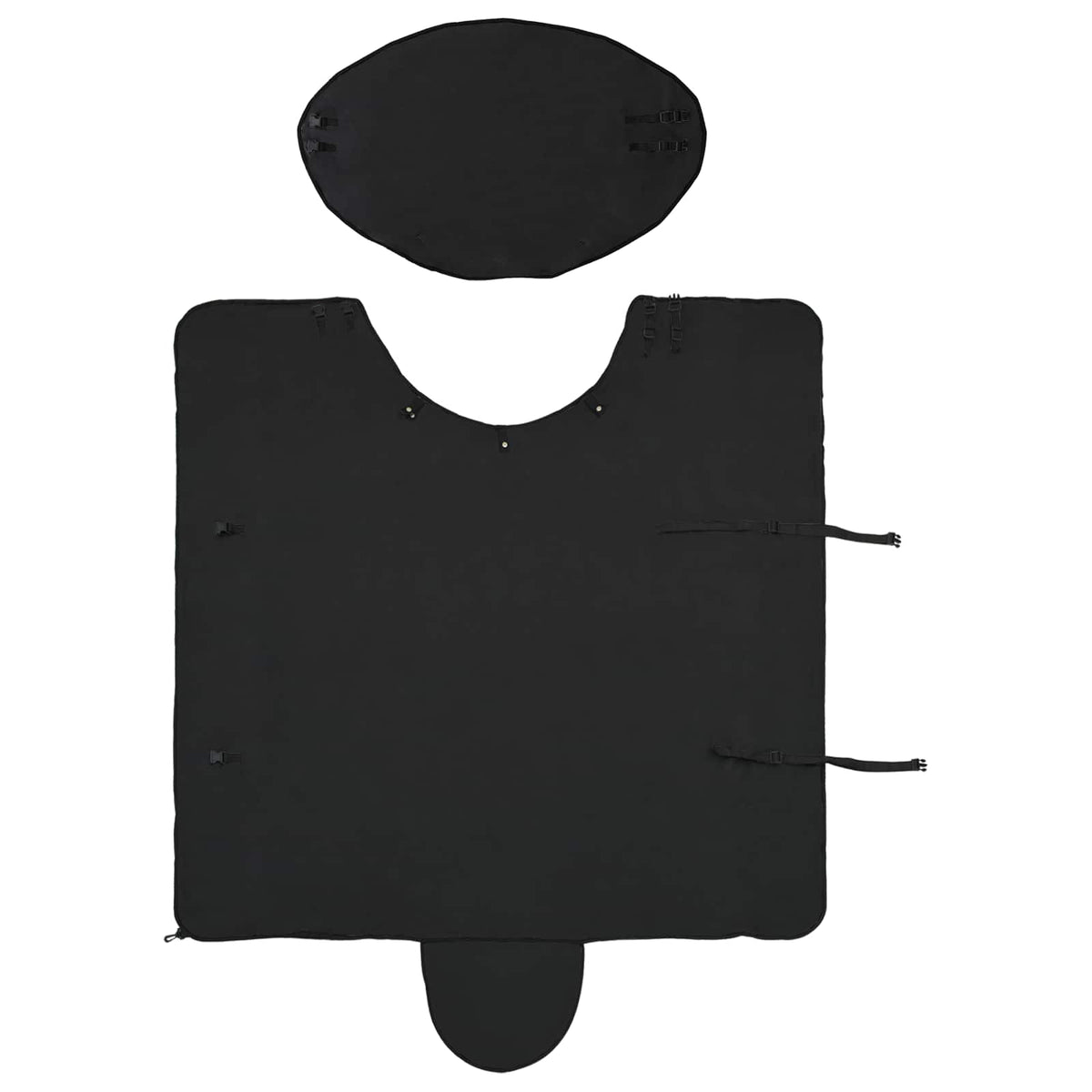 Pokrivač za konje Crna 105 cm Poliester