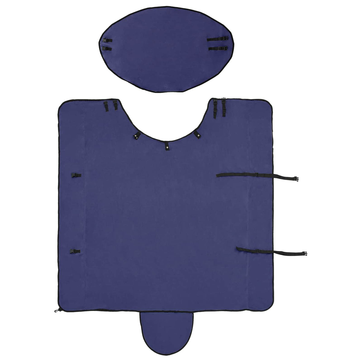 Pokrivač za konje Mornarsko plava 125 cm Poliester