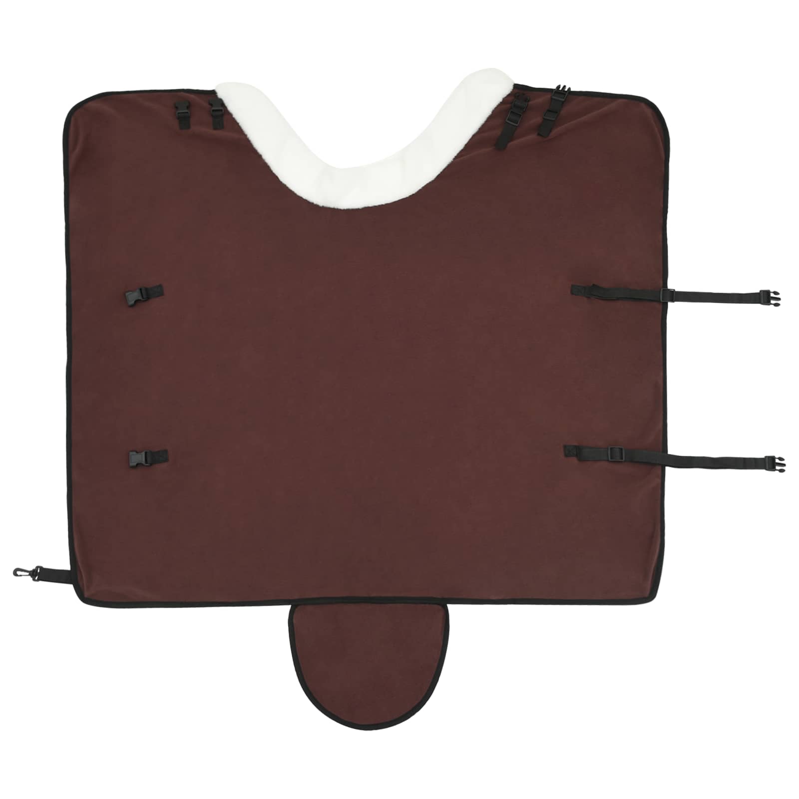 Pokrivač za konje Puni tamnosmeđi 85 cm Polartec
