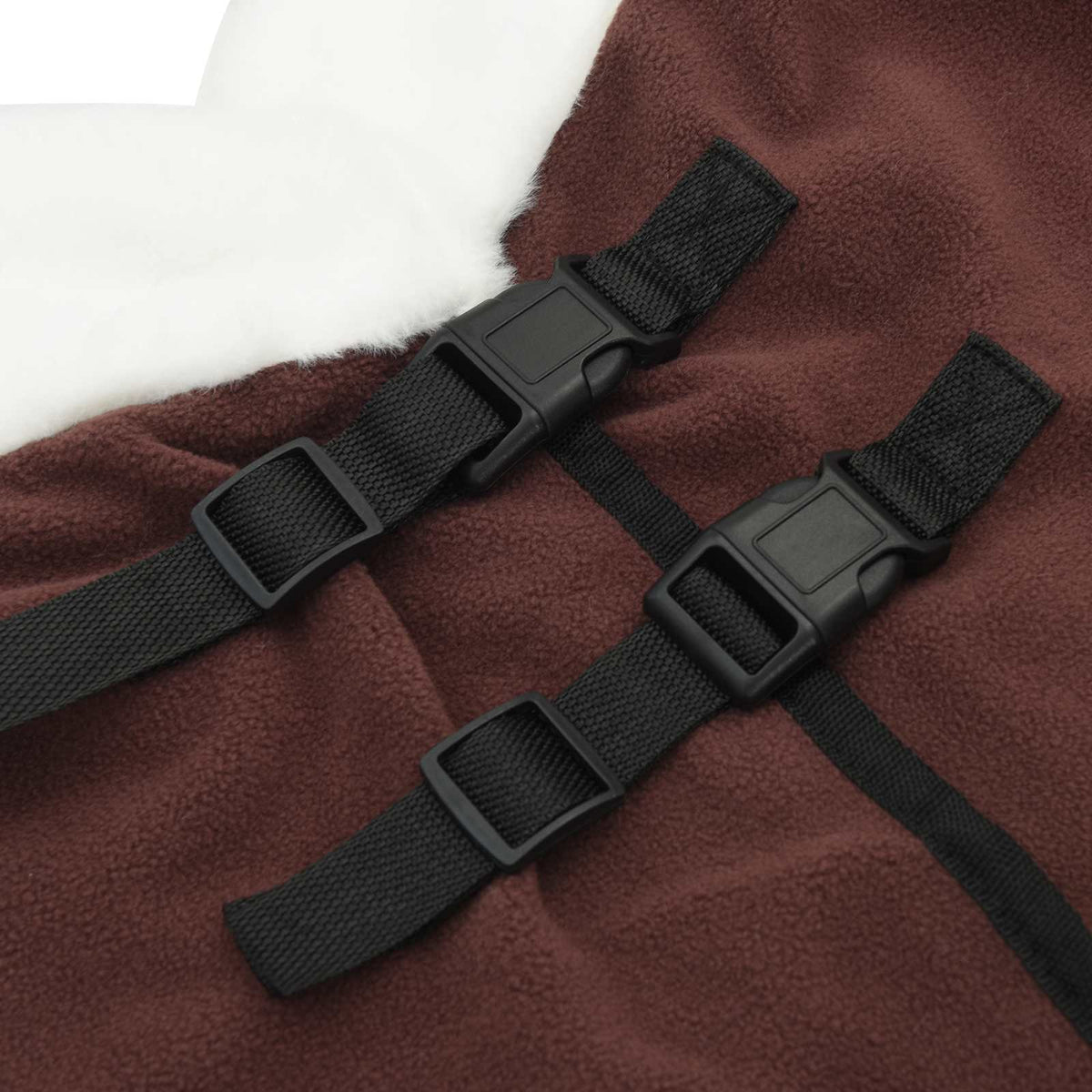Pokrivač za konje Puni tamnosmeđi 95 cm Polartec