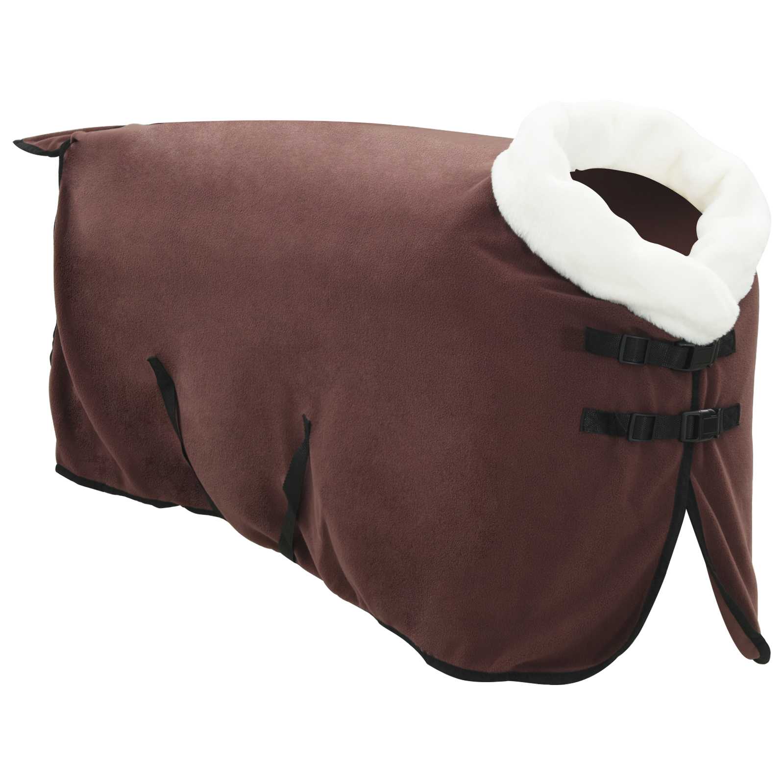 Pokrivač za konje Puni tamnosmeđi 95 cm Polartec