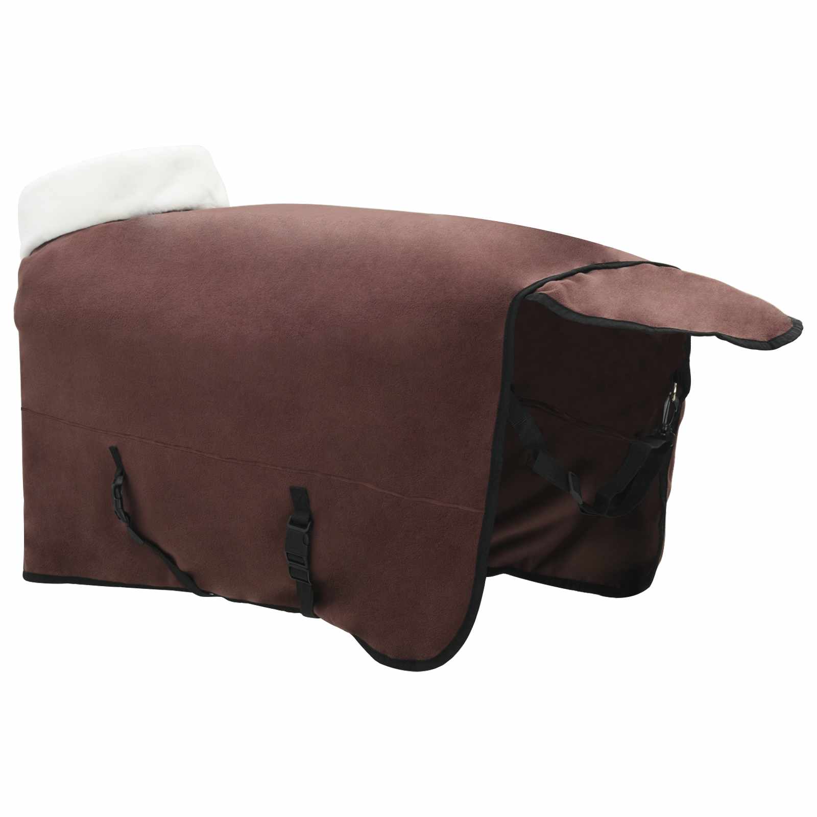 Pokrivač za konje Puni tamnosmeđi 145 cm Polartec