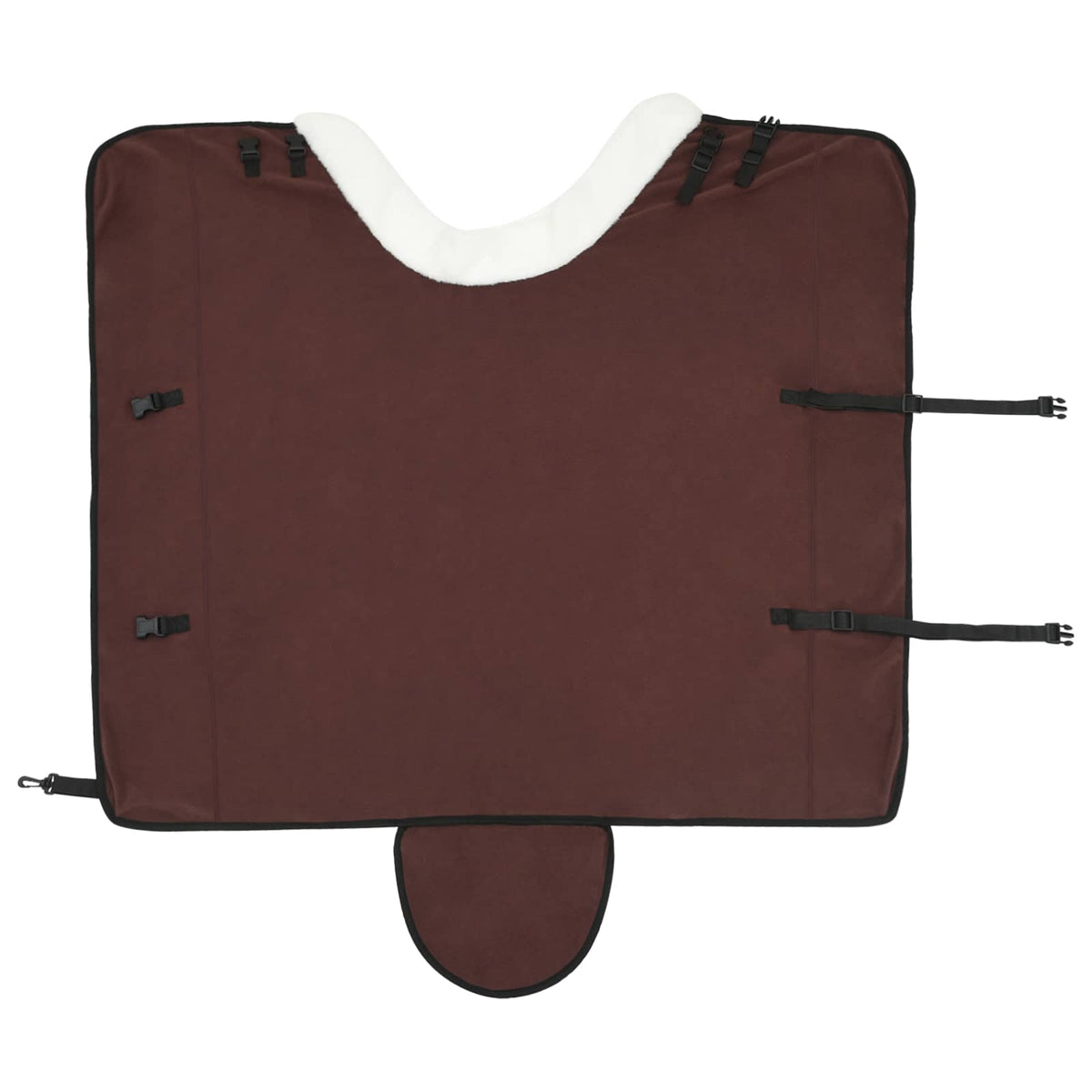 Pokrivač za konje Puni tamnosmeđi 145 cm Polartec