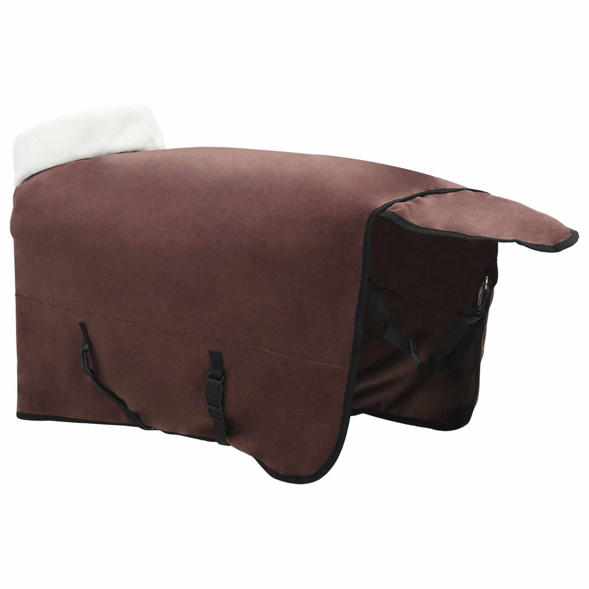 Pokrivač za konje Puni tamnosmeđi 155 cm Polartec