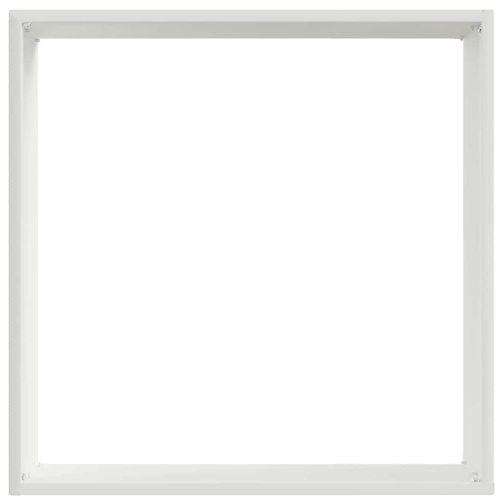 Ograda oko Travnjaka 6 pcs Bijelo 40 x 40 x 13 cm Čelik