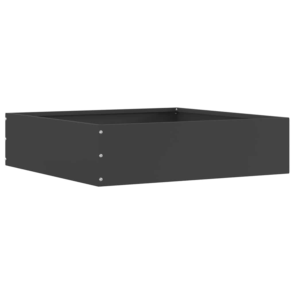 Ograda oko Travnjaka 6 pcs Crna 50 x 50 x 13 cm Čelik