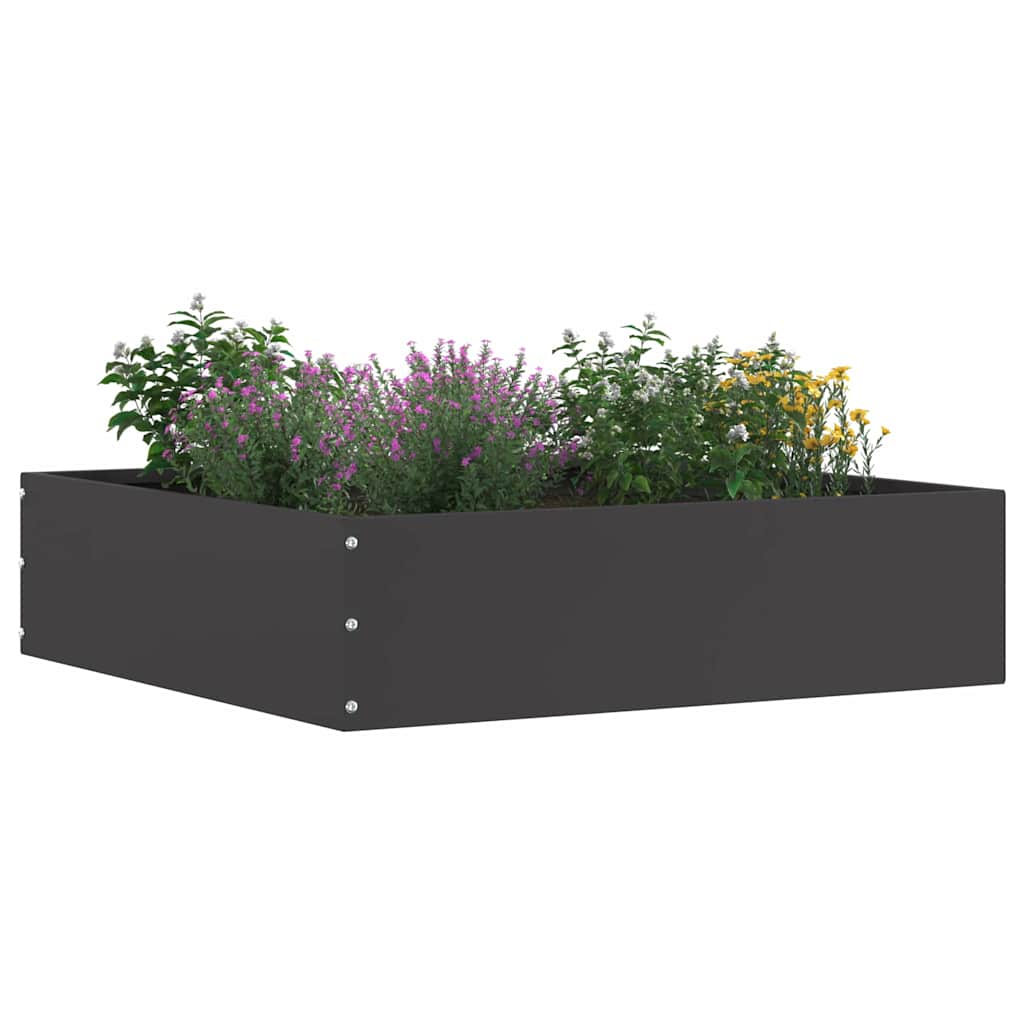 Ograda oko Travnjaka 6 pcs Crna 50 x 50 x 13 cm Čelik
