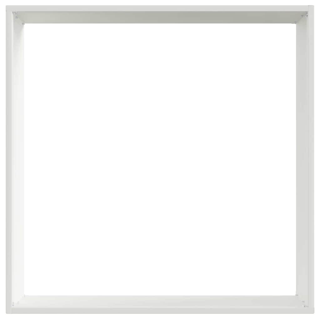 Ograda oko Travnjaka Bijelo 50 x 50 x 13 cm Čelik