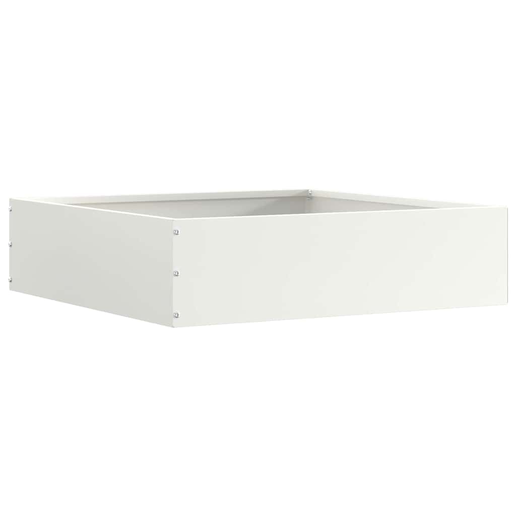 Ograda oko Travnjaka 6 pcs Bijelo 50 x 50 x 13 cm Čelik