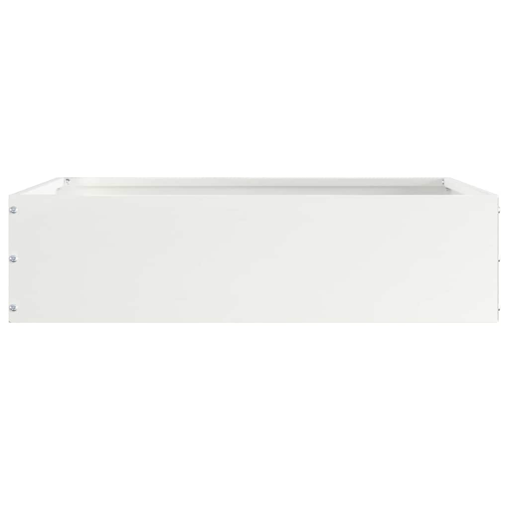 Ograda oko Travnjaka 6 pcs Bijelo 50 x 50 x 13 cm Čelik