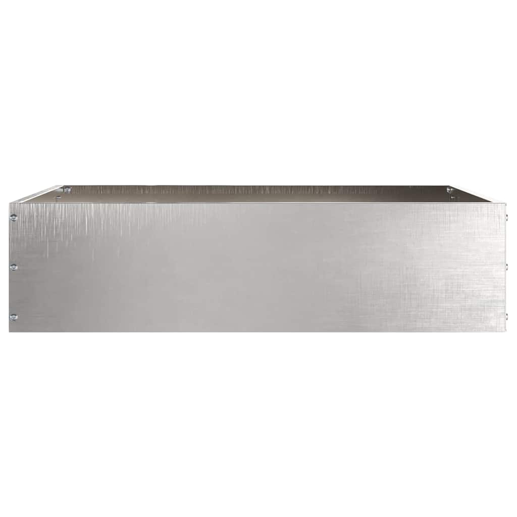 Ograda oko Travnjaka 6 pcs Srebrno 50 x 50 x 13 cm