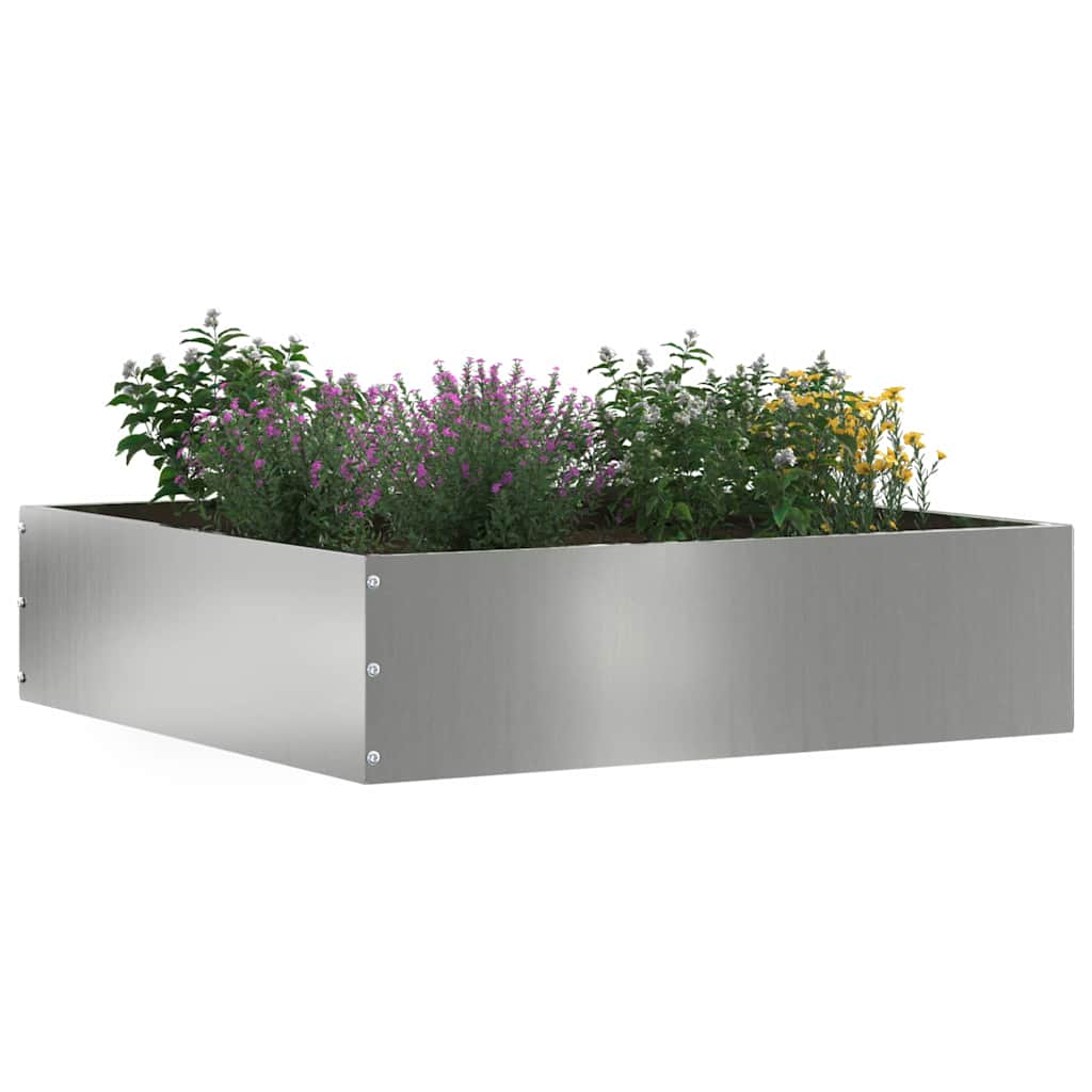 Ograda oko Travnjaka 6 pcs Srebrno 50 x 50 x 13 cm