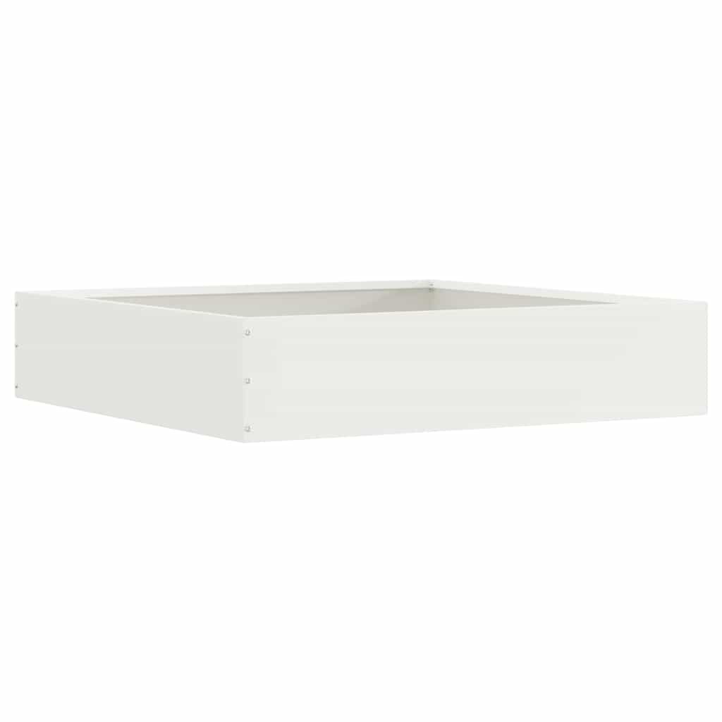 Ograda oko Travnjaka 6 pcs Bijelo 60 x 60 x 13 cm Čelik