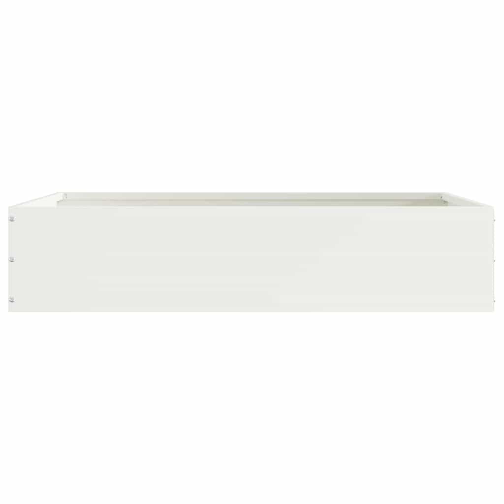Ograda oko Travnjaka 6 pcs Bijelo 60 x 60 x 13 cm Čelik